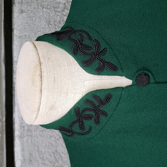 Vintage 80s KASPER Green Blazer Jacket sz 4 Women's - Picture 4 of 11